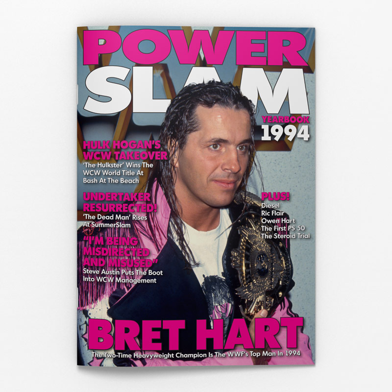 Power Slam Yearbook 1994 cover featuring Bret Hart